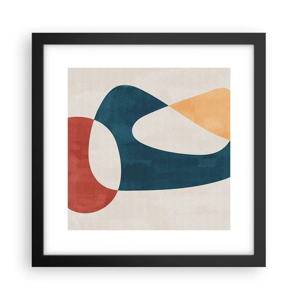 Póster en marco negro - Influencias y metamorfosis - 30x30 cm