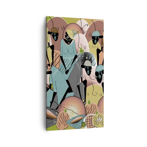 Cuadro sobre lienzo - Impresión de Imagen - Se avecina una gran celebración - 45x80 cm