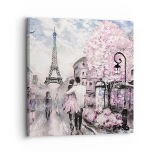 Cuadro sobre lienzo - Impresión de Imagen - La ciudad del amor - 30x30 cm