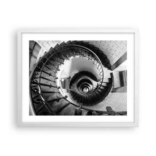 Póster en marco blanco - Cada vez más alto - 50x40 cm