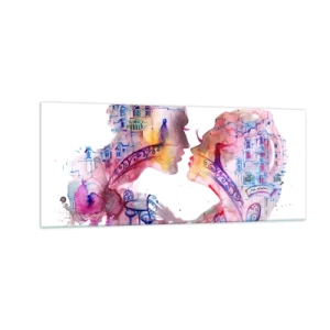 Cuadro sobre vidrio - Impresiones sobre Vidrio - Un puente secreto de suspiros - 100x40 cm