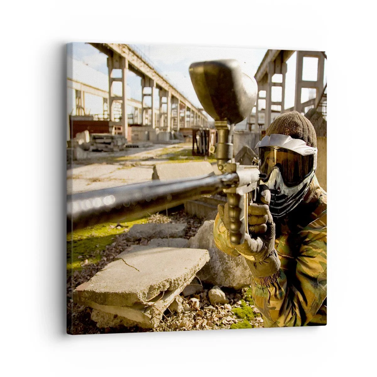 Cuadro sobre lienzo - Impresión de Imagen - Y puedes ser un héroe - 30x30 cm