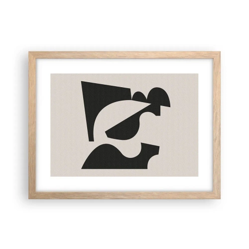 Póster en marco roble claro - Para automontaje - 40x30 cm