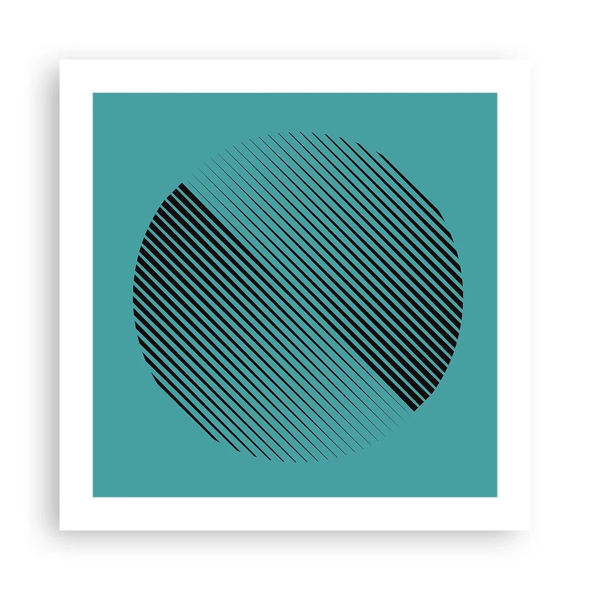 Póster - El círculo: una variación geométrica - 50x50 cm