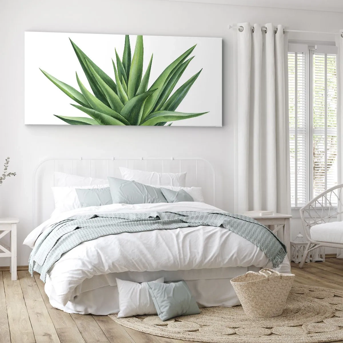 Cuadro sobre lienzo - Impresión de Imagen - Verde - fuerza - vida - 100x40 cm