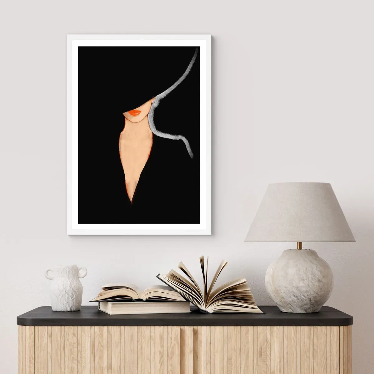 Póster en marco blanco - Elegancia y estilo - 30x40 cm