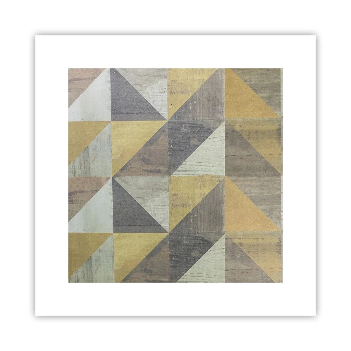 Póster - El arte de los triángulos - 30x30 cm