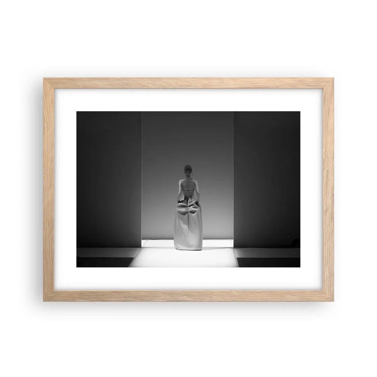 Póster en marco roble claro - Sencillez refinada - 40x30 cm