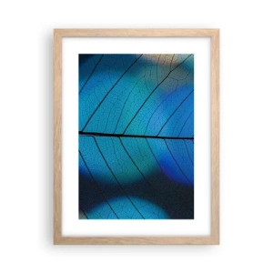 Póster en marco roble claro - Construcción intrincada - 30x40 cm