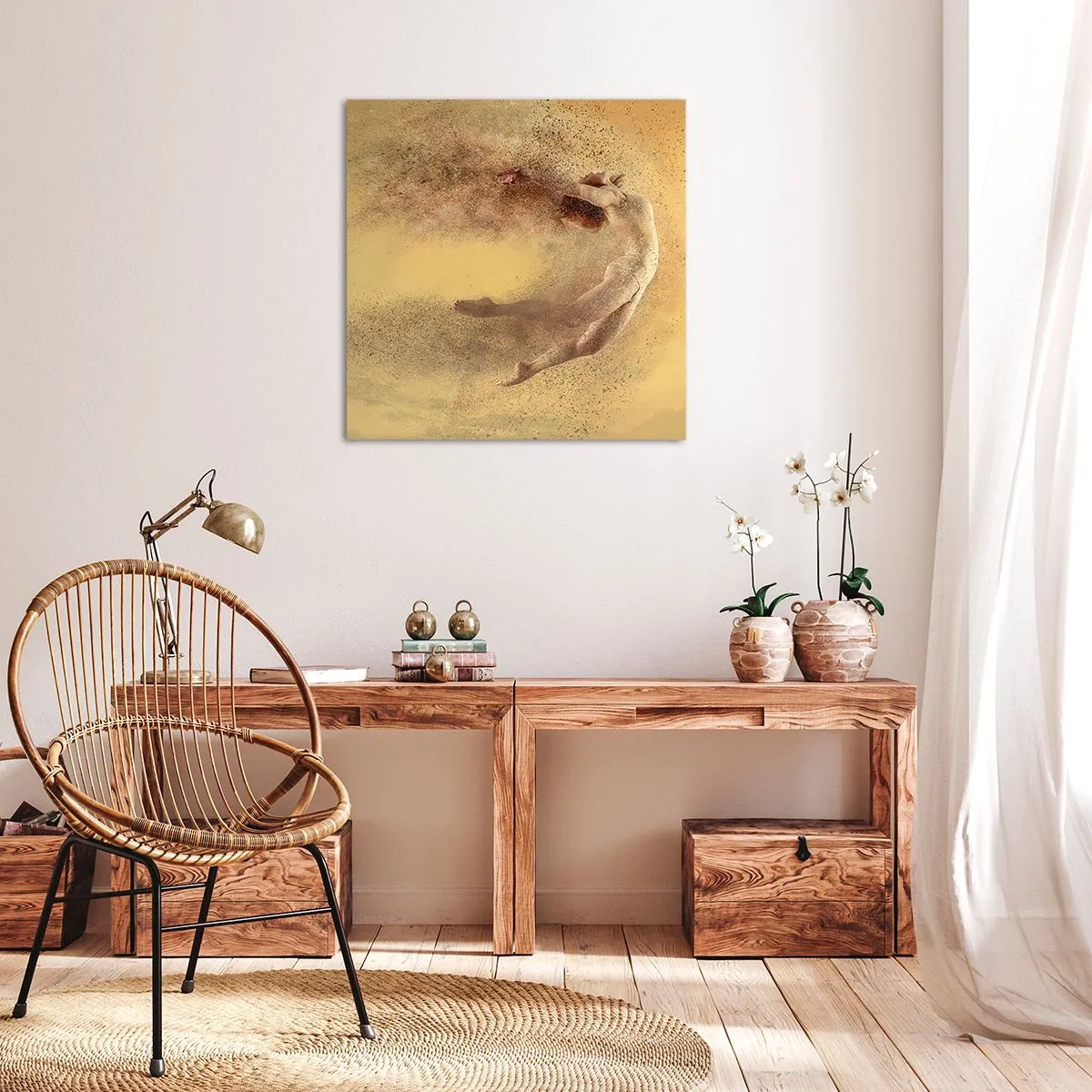 Cuadro sobre lienzo - Impresión de Imagen - En una exaltación danzante - 30x30 cm