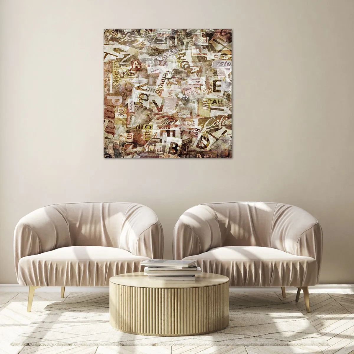 Cuadro sobre vidrio - Impresiones sobre Vidrio - Unificando el lenguaje - 60x60 cm