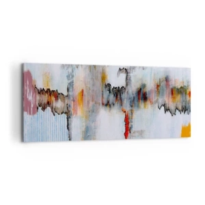 Cuadro sobre lienzo - Impresión de Imagen - Abstracto sobre el agua - 100x40 cm