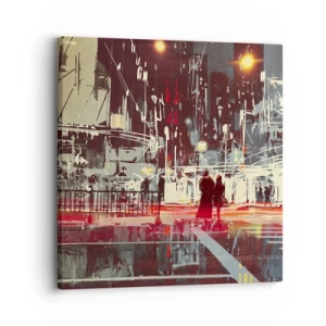 Cuadro sobre lienzo - Impresión de Imagen - Una travesía metropolitana - 30x30 cm