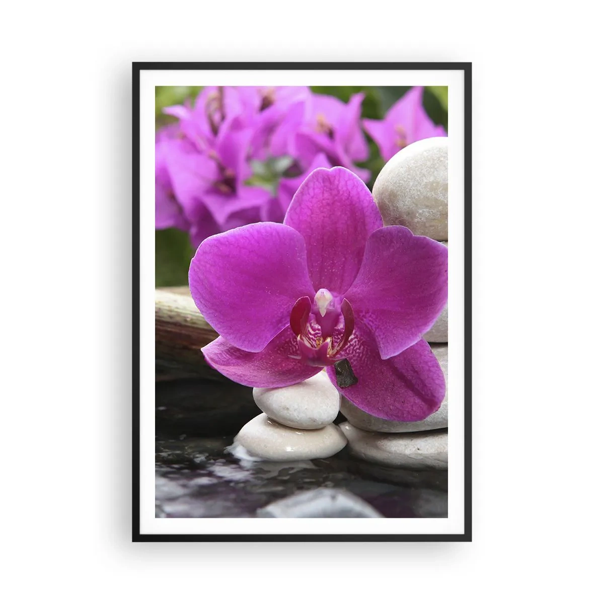 Póster en marco negro - Ya estás descansando - 70x100 cm