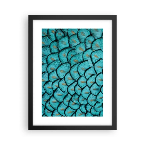 Póster en marco negro - La gran gala de las plumas - 30x40 cm