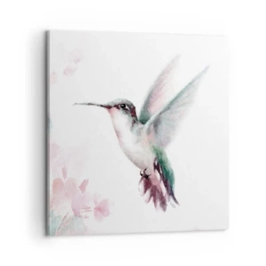 Cuadro sobre lienzo - Impresión de Imagen - Plasmando el aleteo - 60x60 cm