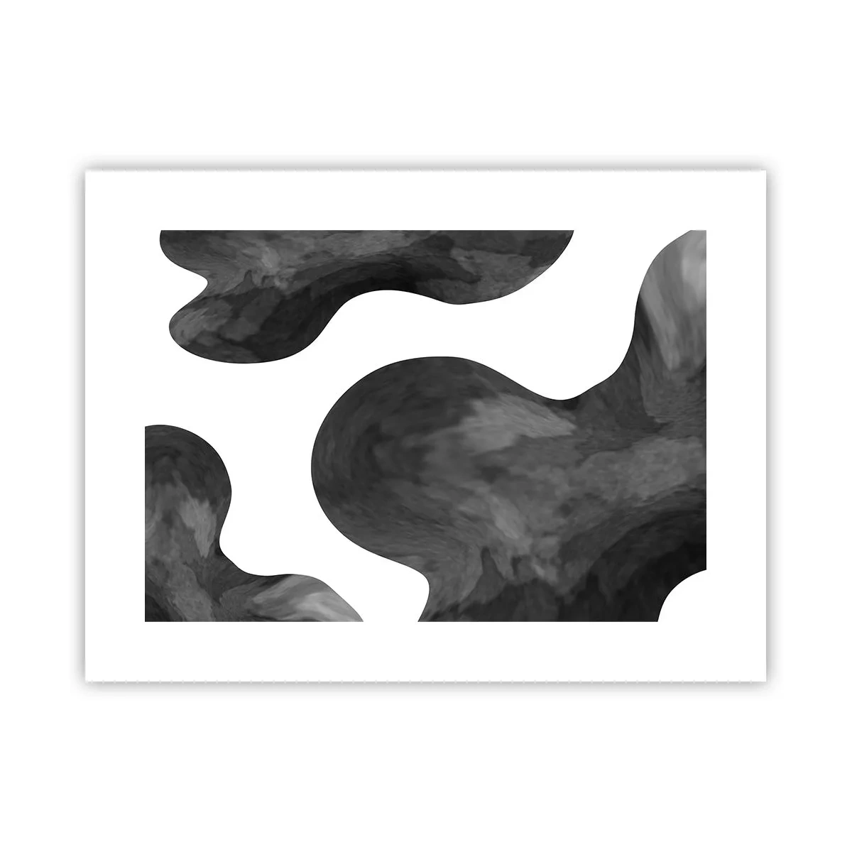 Póster - El blanco fluye sobre el negro - 40x30 cm