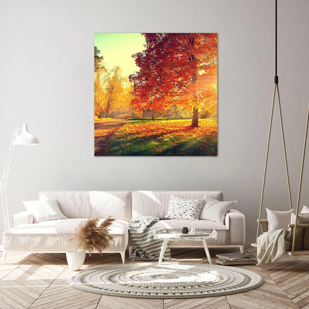 Cuadro sobre lienzo - Impresión de Imagen - El rojo es hermoso - 30x30 cm