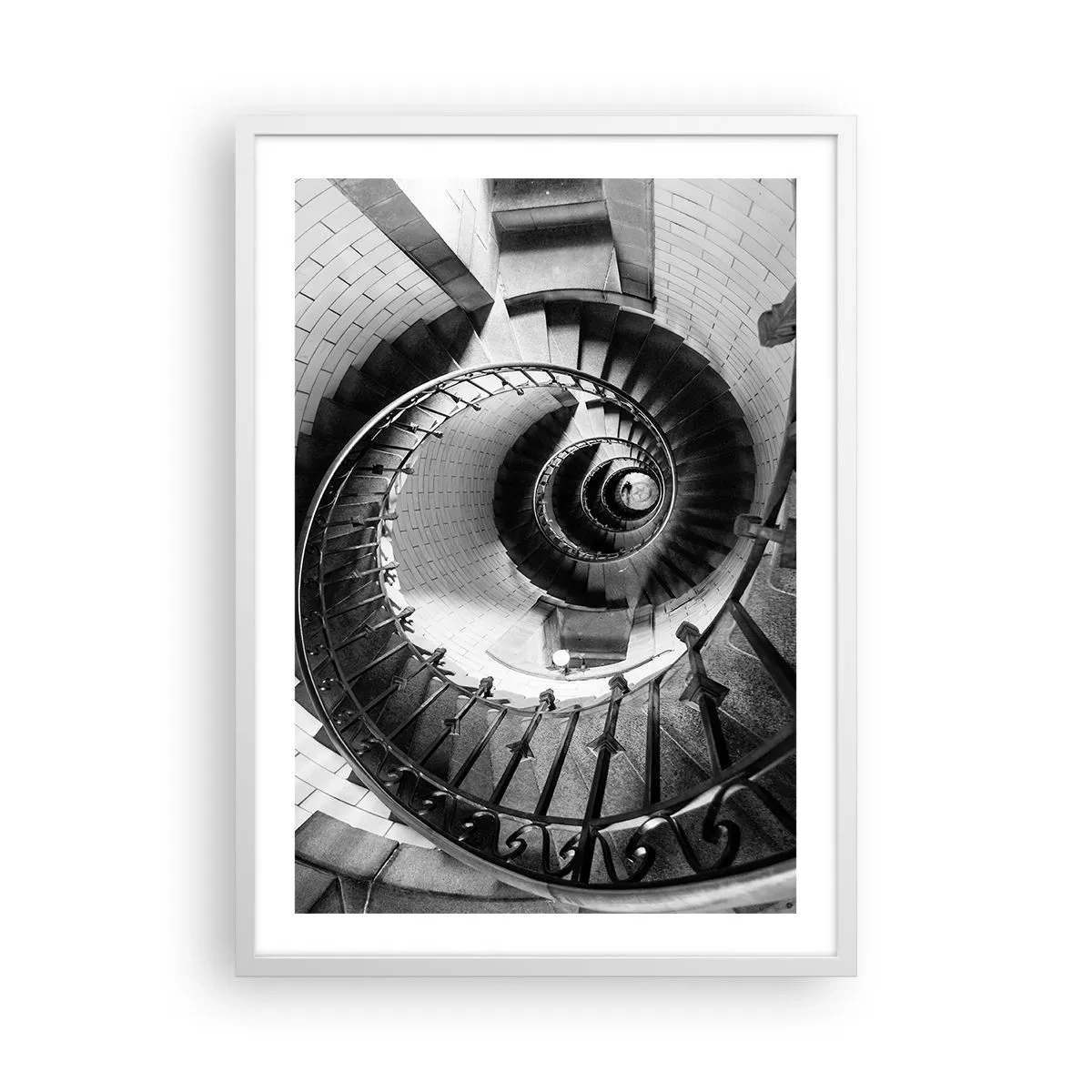 Póster en marco blanco - Cada vez más alto - 50x70 cm