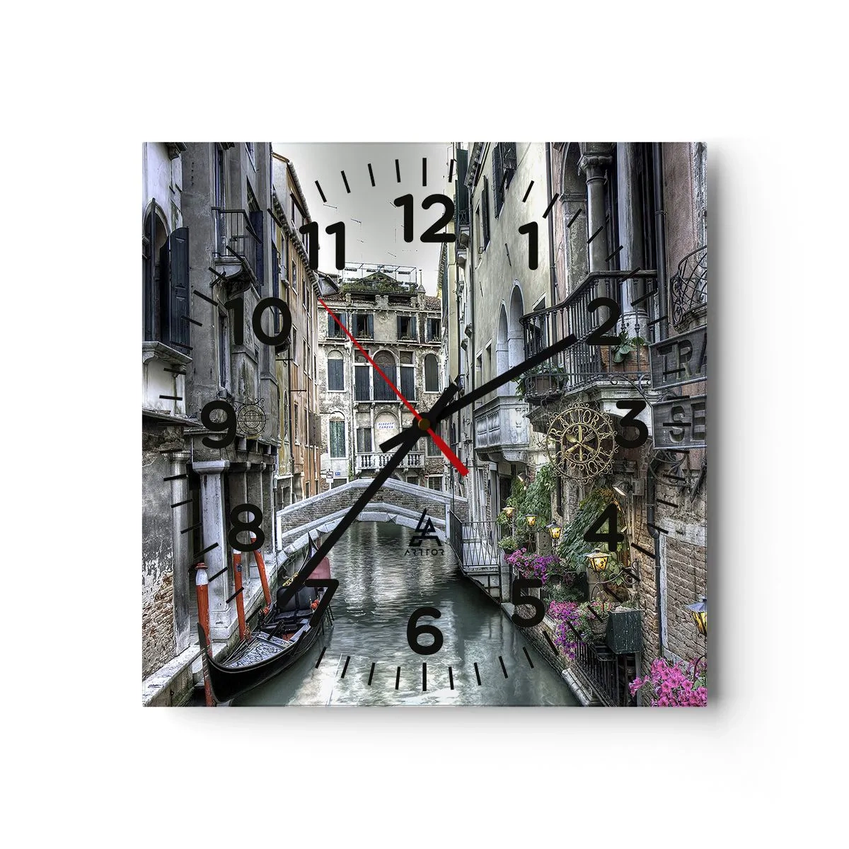 Reloj de pared - Reloj de vidrio - Durante siglos, un sueño - 40x40 cm