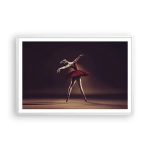 Póster en marco blanco - Primera bailarina - 91x61 cm