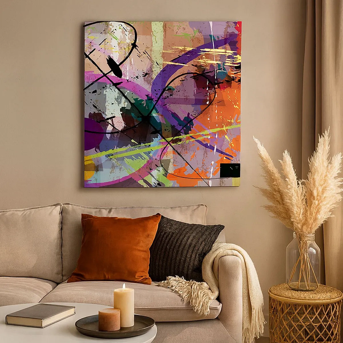 Cuadro sobre lienzo - Impresión de Imagen - Siempre hay más de un camino - 30x30 cm