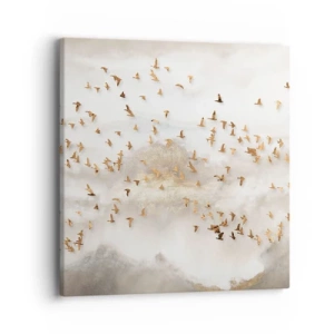Cuadro sobre lienzo - Impresión de Imagen - Es hora... - 40x40 cm