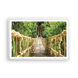 Póster en marco blanco - Suspendido en verde - 91x61 cm