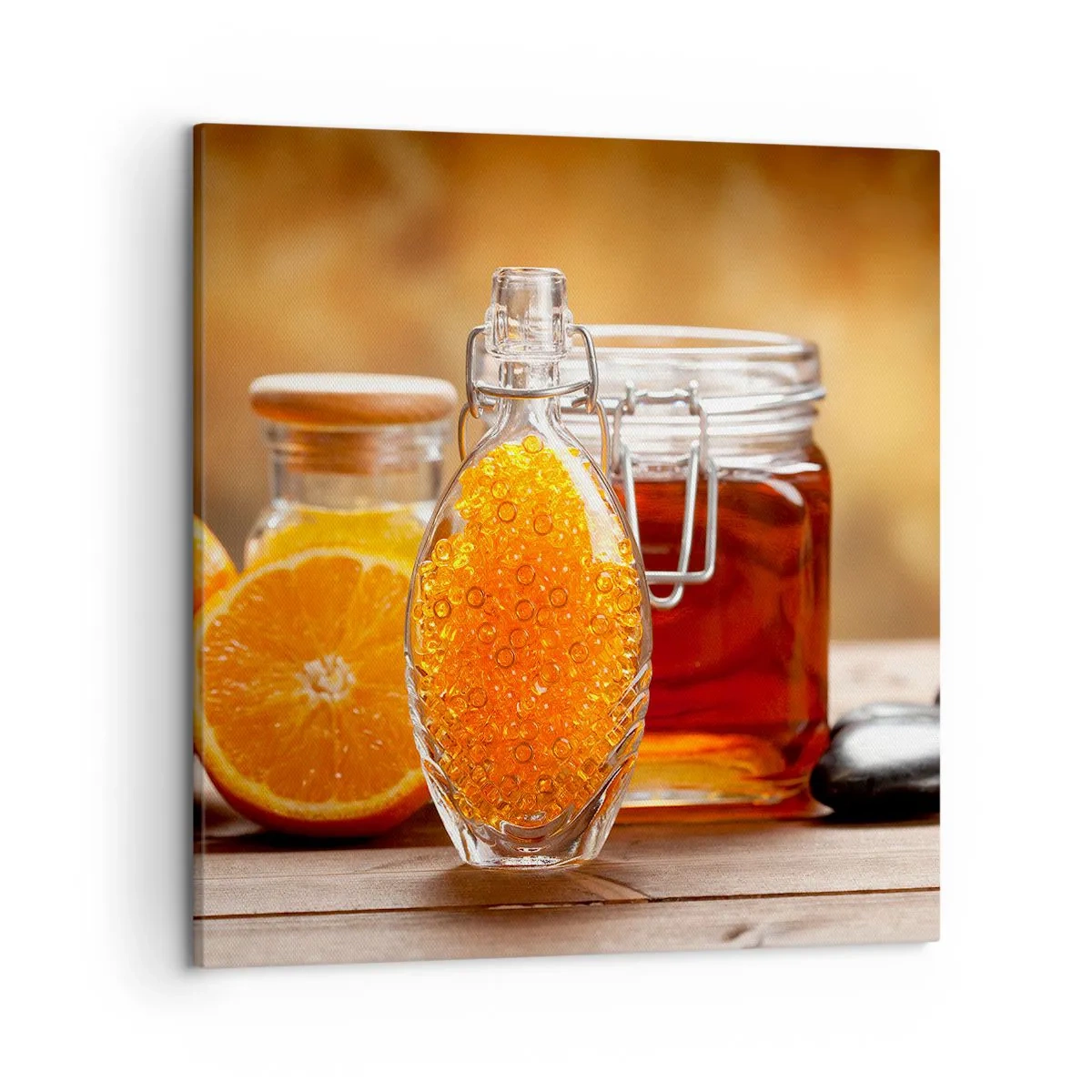 Cuadro sobre lienzo - Impresión de Imagen - Sabores y aromas soleados - 50x50 cm