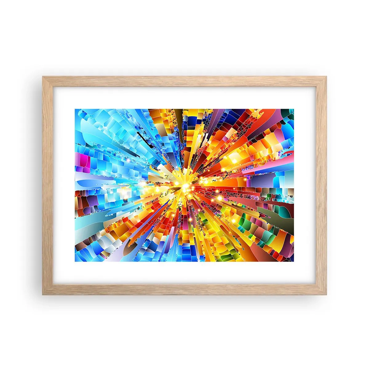 Póster en marco roble claro - In medias res - 40x30 cm