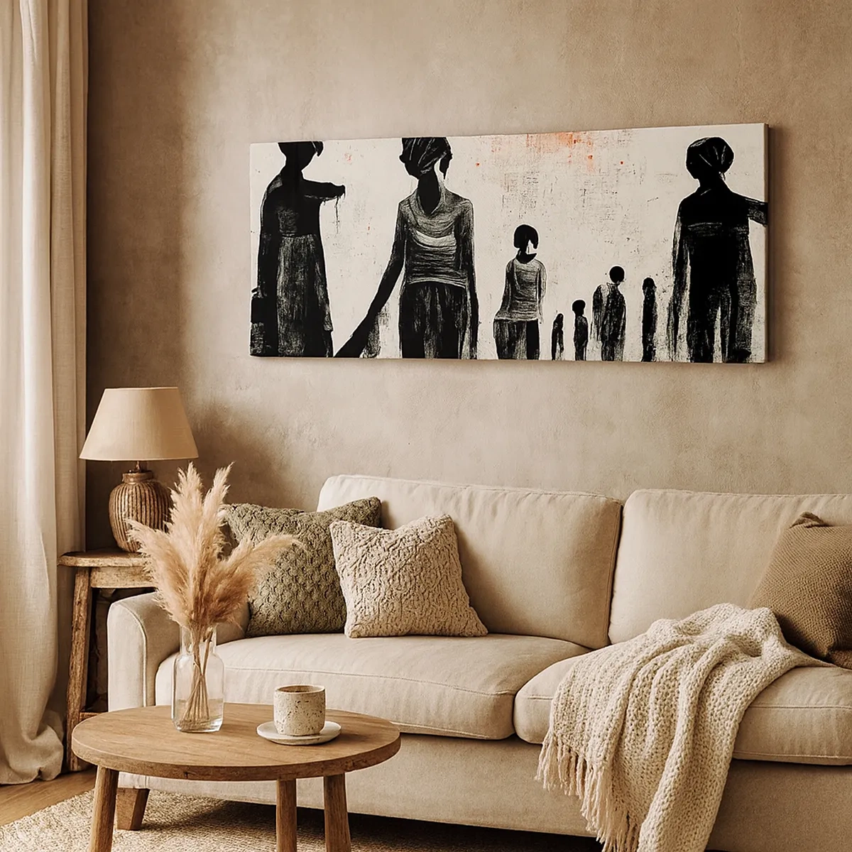 Cuadro sobre lienzo - Impresión de Imagen - Contra la soledad - 30x30 cm