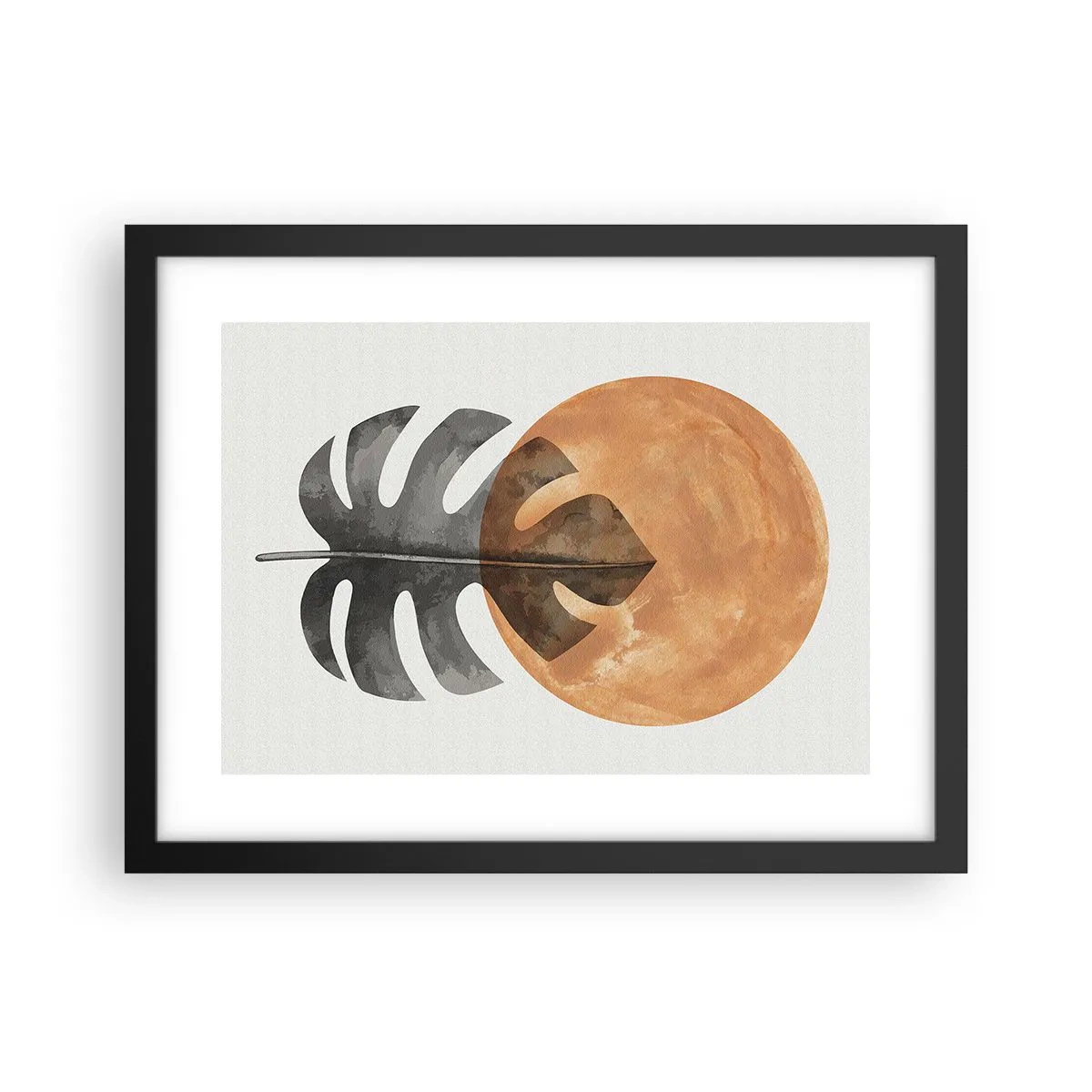 Póster en marco negro - Siempre el sol - 40x30 cm