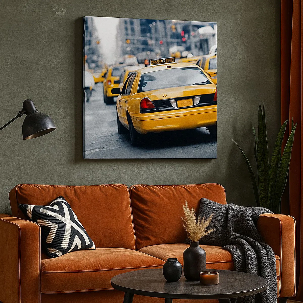 Cuadro sobre lienzo - Impresión de Imagen - Solo en esta ciudad - 30x30 cm