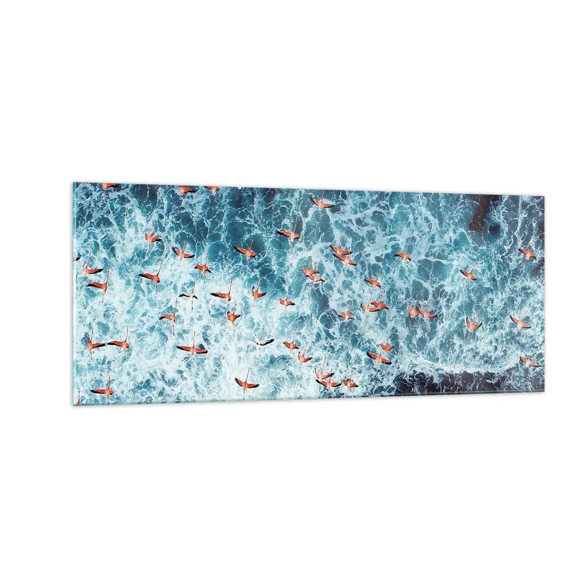 Cuadro sobre vidrio - Impresiones sobre Vidrio - Un desfile marítimo - 100x40 cm