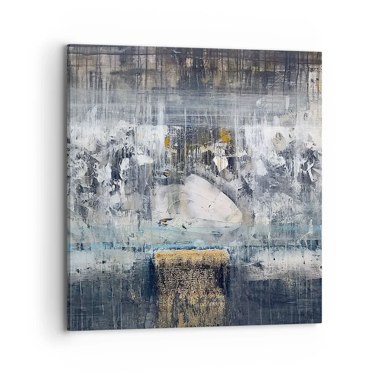 Cuadro sobre lienzo - Impresión de Imagen - Hielo abstracto - 70x70 cm