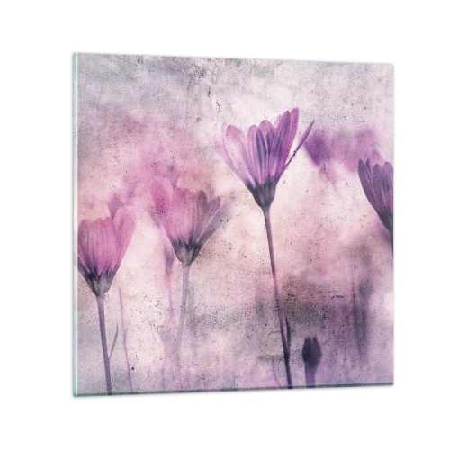 Cuadro sobre vidrio - Impresiones sobre Vidrio - Sueño de flores - 70x70 cm