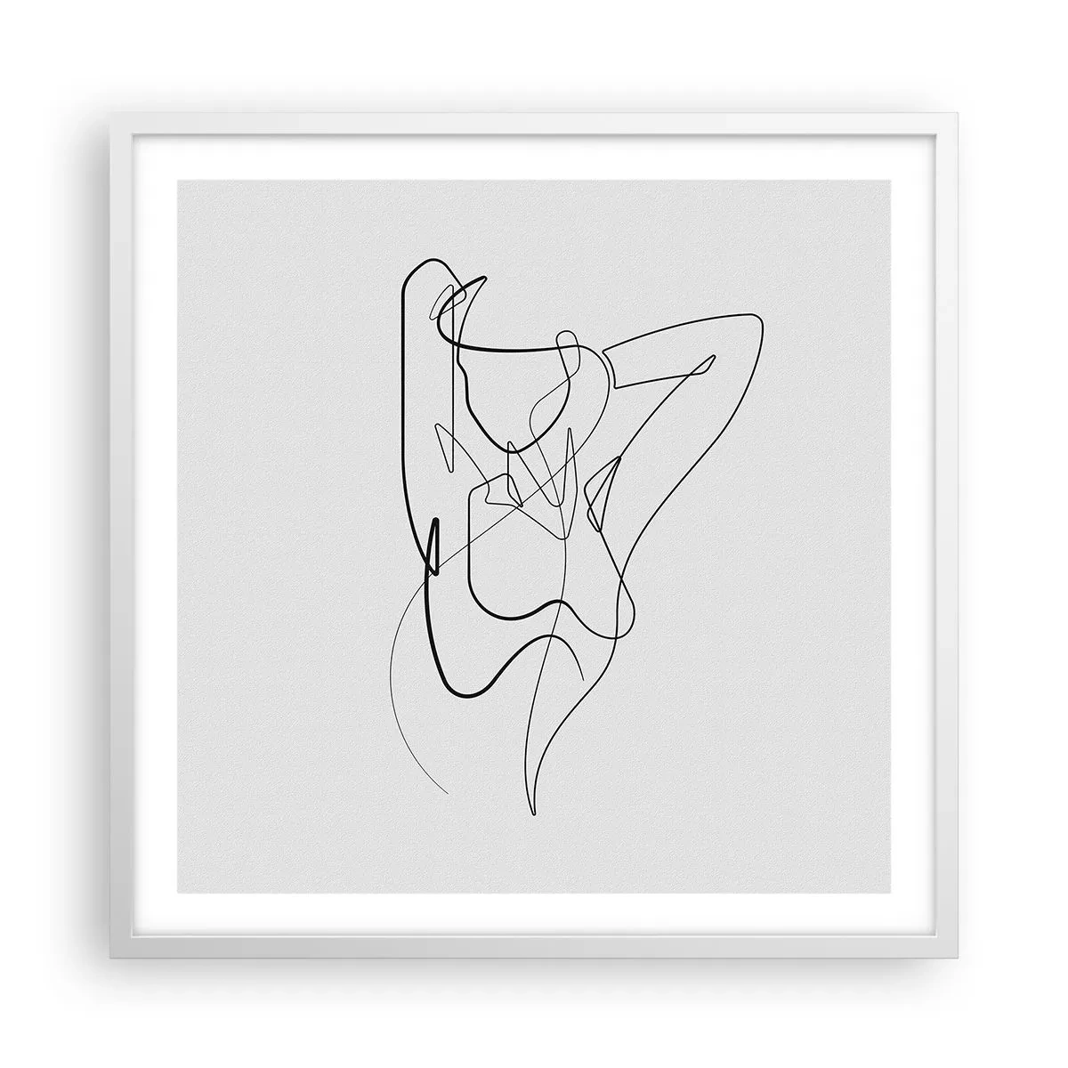 Póster en marco blanco - Realmente, tal y como eres - 60x60 cm