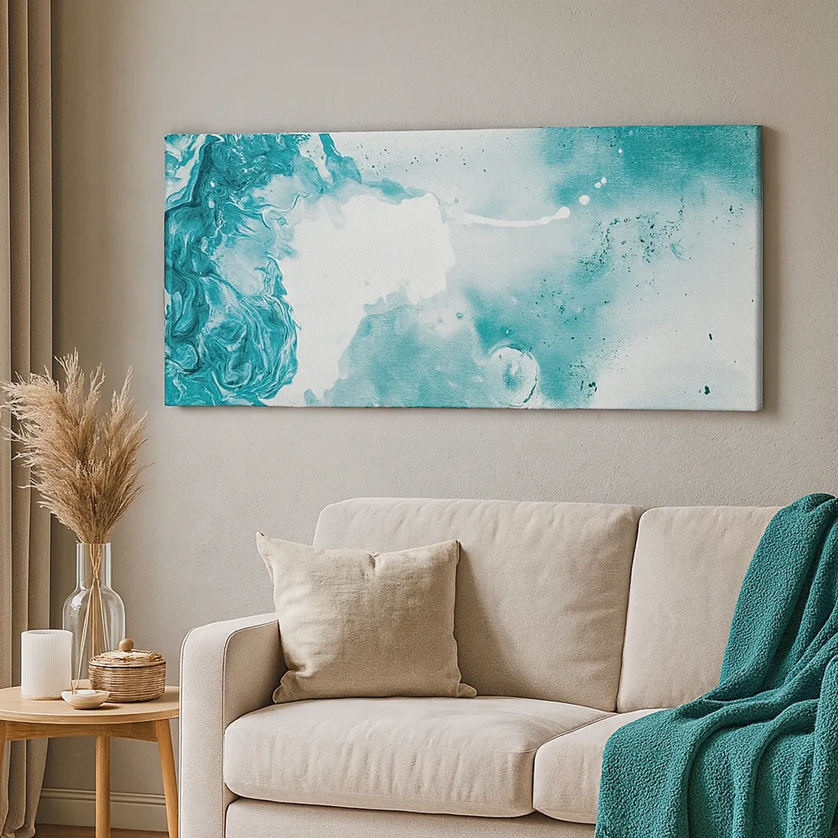 Cuadro sobre lienzo - Impresión de Imagen - Remansos de azul - 30x30 cm