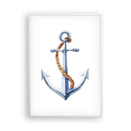 Póster en marco blanco - ¡Ah, aventura! - 70x100 cm