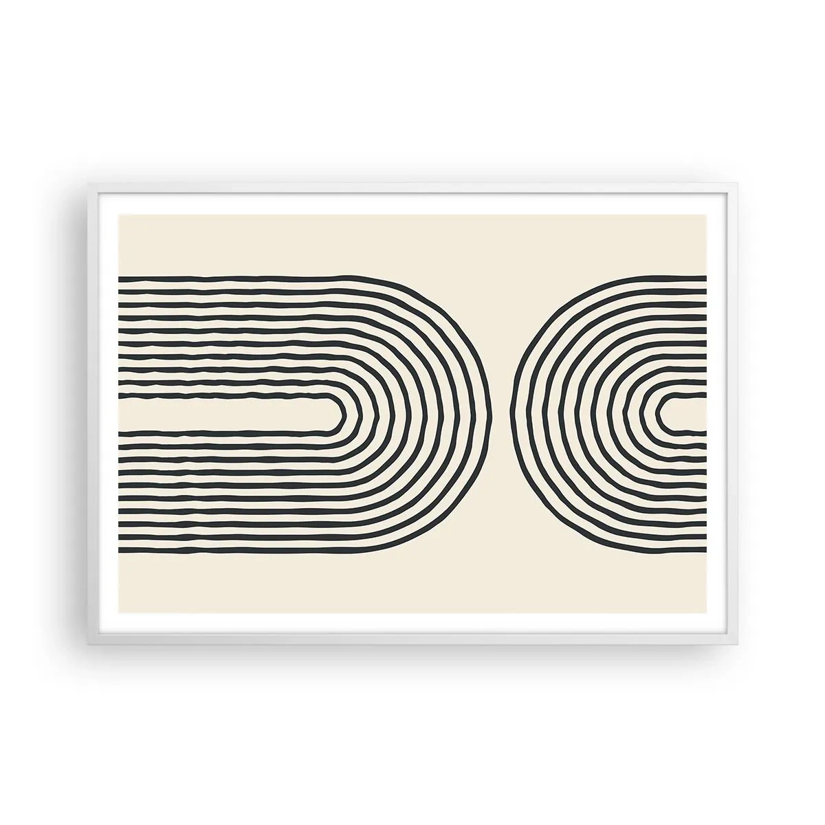 Póster en marco blanco - Próximamente... - 100x70 cm