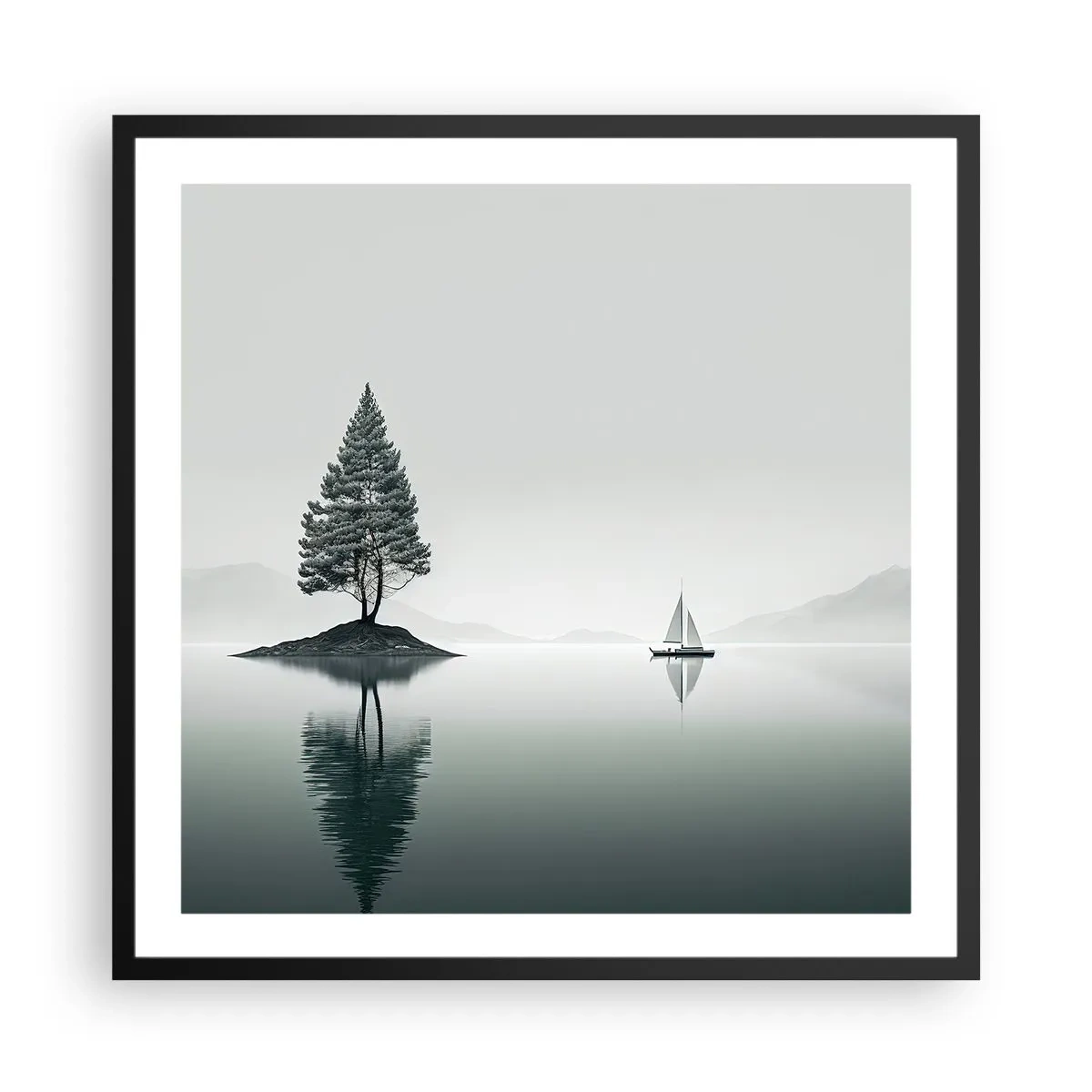 Póster en marco negro - Un sueño hecho realidad - 60x60 cm