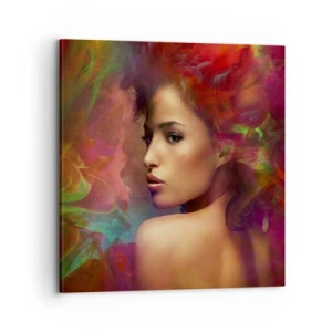 Cuadro sobre lienzo - Impresión de Imagen - Más hermosa que un arco iris, tan delicada como la niebla - 70x70 cm