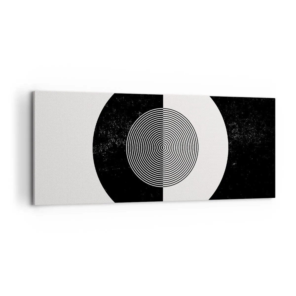 Cuadro sobre lienzo - Impresión de Imagen - Armonía en blanco y negro - 100x40 cm