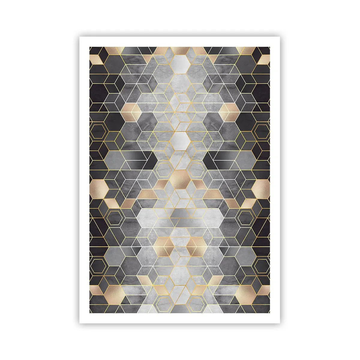 Póster - Composición de diamantes - 70x100 cm