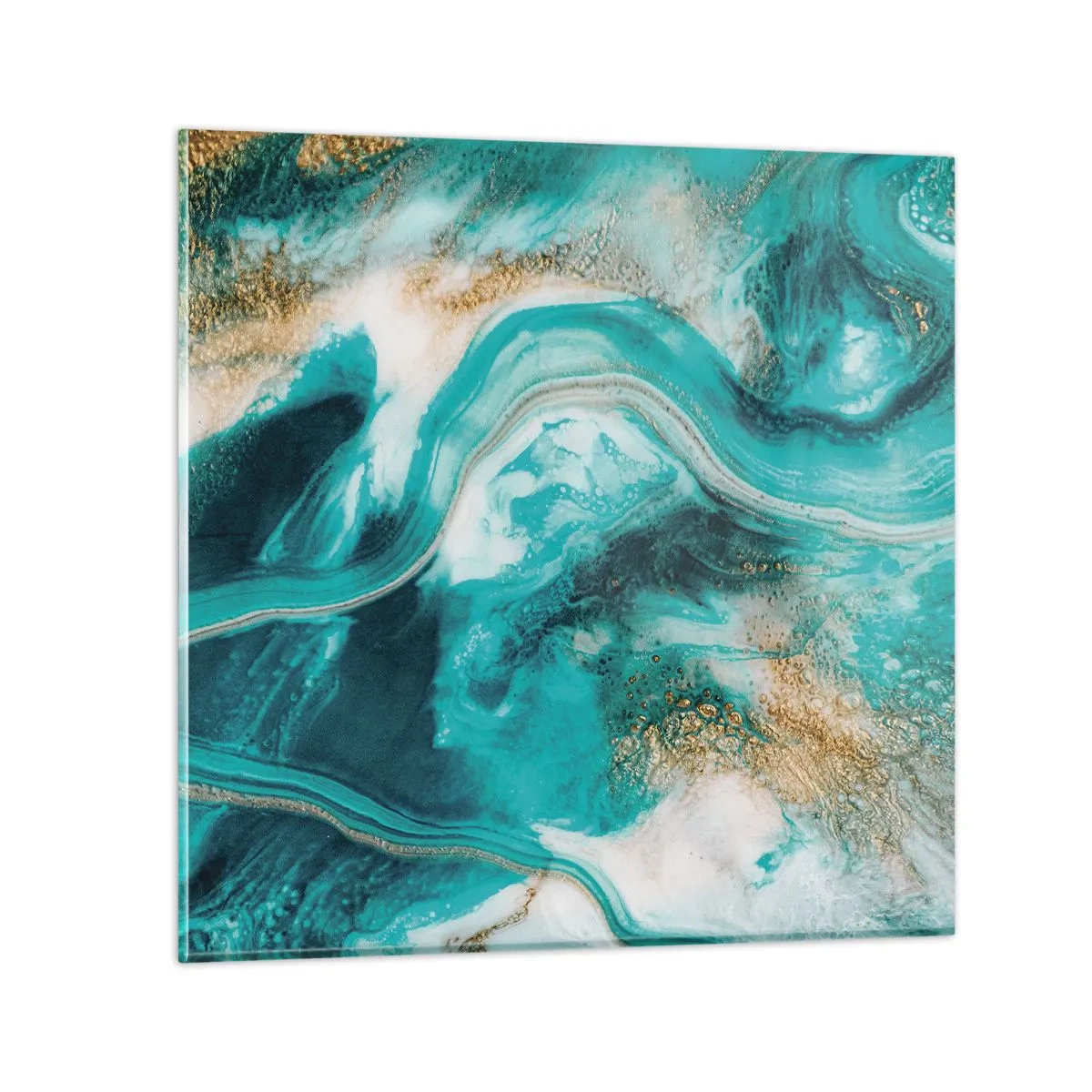 Cuadro sobre vidrio - Impresiones sobre Vidrio - Río de oro - 70x70 cm