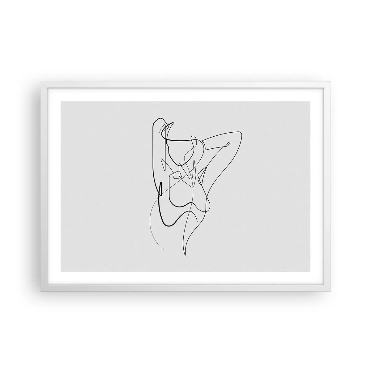 Póster en marco blanco - Realmente, tal y como eres - 70x50 cm