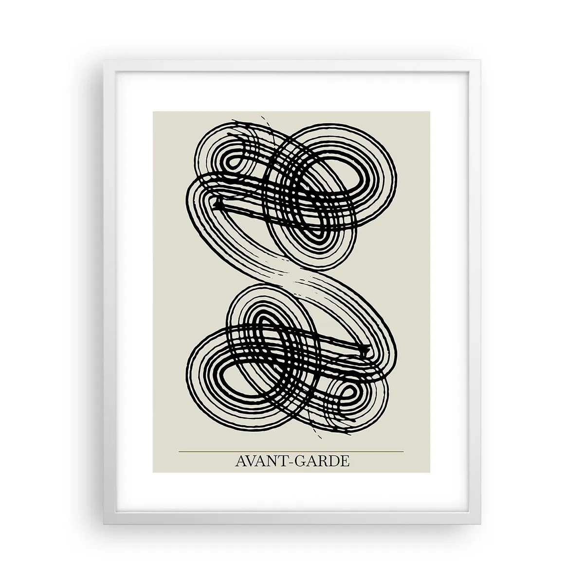 Póster en marco blanco - Salió espontáneamente - 40x50 cm