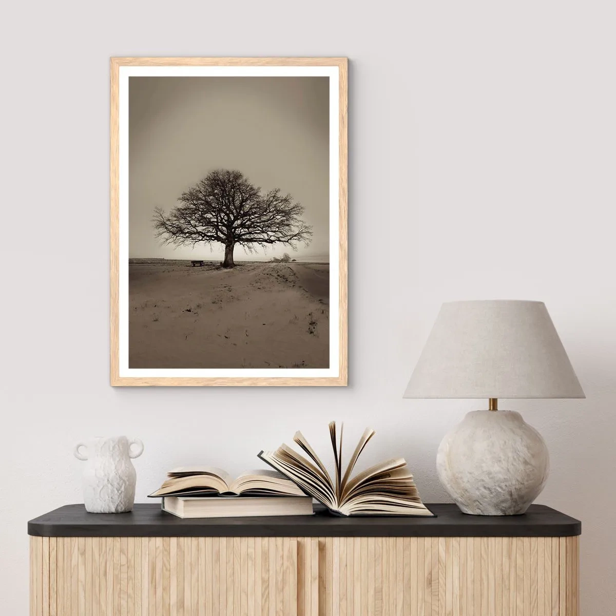 Póster en marco roble claro - De aquí a la eternidad - 70x100 cm