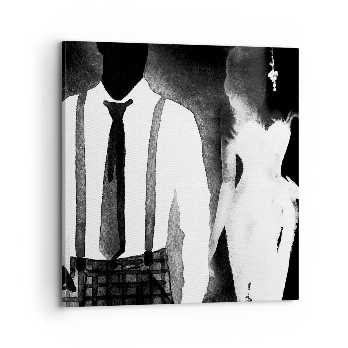 Cuadro sobre lienzo - Impresión de Imagen - En un ambiente noir - 70x70 cm