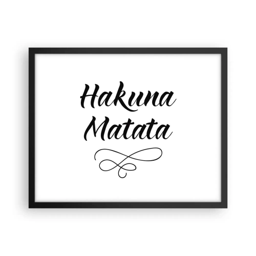 Póster en marco negro - El mejor consejo - 50x40 cm